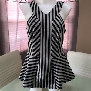 Torrid peplum sleeveless top